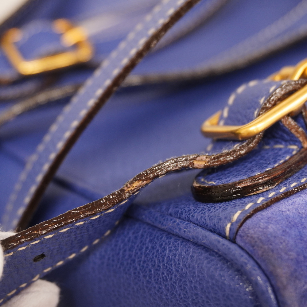 Auth Gucci Bamboo Rucksack 003 2058 0030 Women's Suede,Leather Backpack Purple - Picture 8 of 12